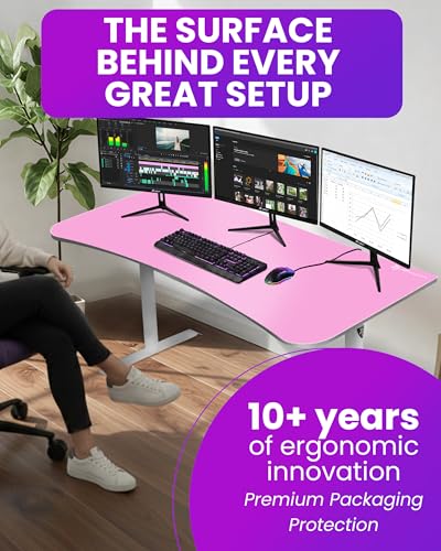Arozzi Arena Gaming Desk Pad D002 | Full Desk Mouse Pad, Washable Desk Mat, Anti-Slip Rubber Base, Water-Resistant Surface - color: D002