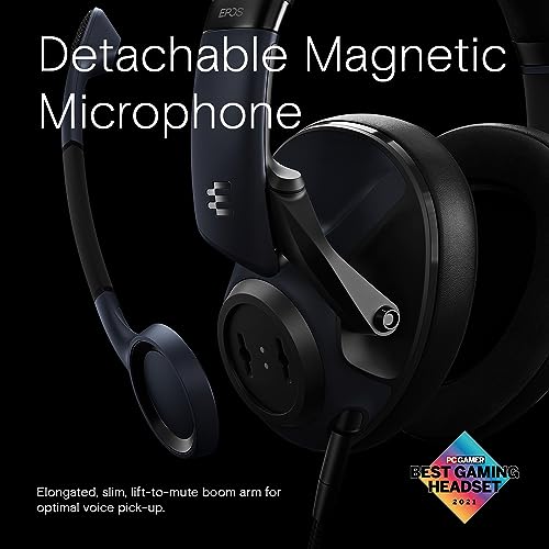 EPOS H6Pro Closed Acoustic Gaming Headset with Mic Lightweight OverEar Design Lift to Mute Compatible with Xbox, PS4, PS5 & PC Black, One-Size (Pack of 6) - color: Black, size: One-size (Pack of 6)