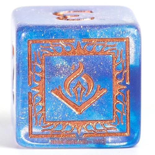 D&D Adventure Dice (Wizard Class: Blue) - style: Wizard Class: Blue