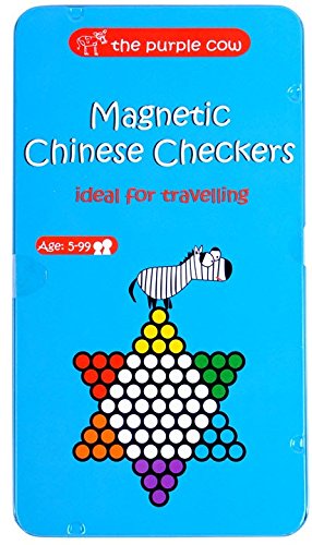 The Purple Cow- Magnetic, Lightweight, Travel Size Chinese Checkers Board Game for Kids and Adults. Classic Game with a Modern Twist. - color: Chinese Checkers