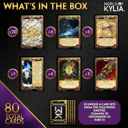 Ascendant TCG | Saqiya Festival - Callidus Starter Deck | Strategic Sci-Fi Fantasy Collectible Card Game | 80-Card Ready-to-Play Deck | Ages 13+