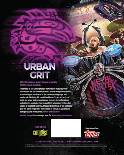 Shadowrun Sixth World Asphalt Jungles by Catalyst Game Labs | Ages 14+ | Urban Street Warfare RPG Sourcebook | Set in Motor City with Factions, Gangs, Power Struggles, Missions & Game Master Tools