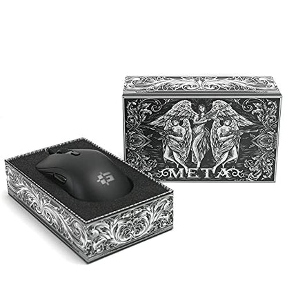 Gamesense Meta Ultra Lightweight Wired Gaming Mouse - PixArt 3360 - 65grams - 12,000 DPI - 60,000,000 clicks on All Buttons - No Holes