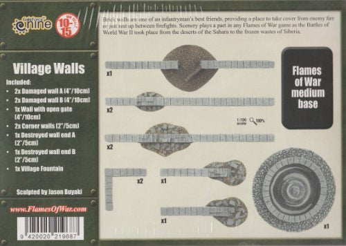 Flames of War Battlefield in a Box: Village Walls