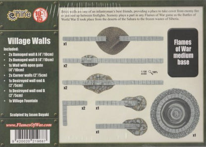 Flames of War Battlefield in a Box: Village Walls