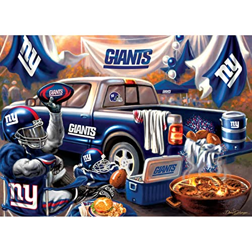 Masterpieces 1000 Piece Jigsaw Puzzle for Adults - NFL New York Giants Gameday - 19.25"x26.75" - style: New York Giants