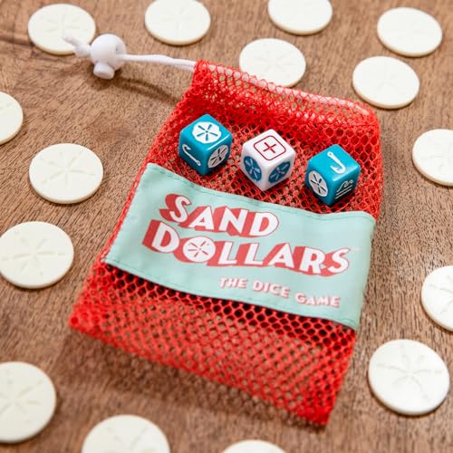 Sand Dollars Dice Game | Beach Game and Pool Game for the Whole Family | Screen for Kids Adults and Grandparents | Perfect for Vacation, Lake Cabins and Beach Houses