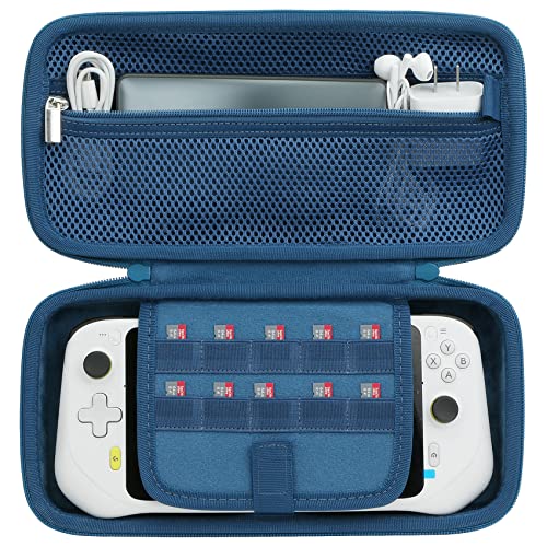 Aenllosi Hard Case for Logitech G Cloud Gaming Handheld, Blue | Hard shell construction, Water-resistant design, Impact-resistant design, Protective case only - color: Blue