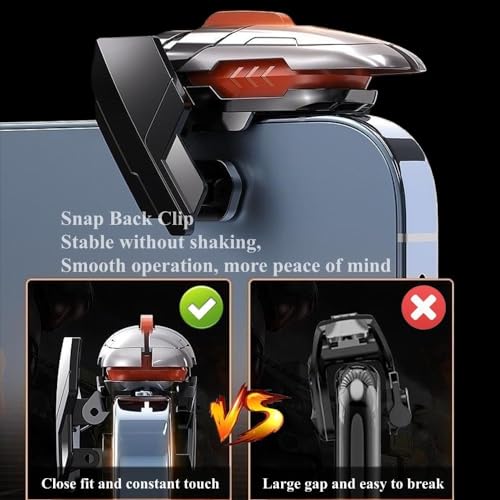 Mikirini 13 in 1 PUBG Mobile Controller Combo for iPhone & Android Phones | Cell Phone L2R2 4 Triggers for PUBG/Call of Duty/Fornite, 9pcs Finger Sleeves for gaming, Max Phone Thickness:13mm