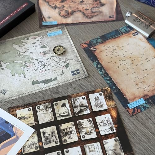 Mystery Game | Greek Isles: The Pirates' Code - Be a Detective and Investigate an Unsolved Case, Escape Room Style Puzzles, for Game Night, Date Night, or Solo | Unlock thrilling adventures with immersive puzzles, clever codes, and captivating Greek Isles