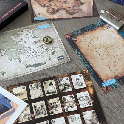 Mystery Game | Greek Isles: The Pirates' Code - Be a Detective and Investigate an Unsolved Case, Escape Room Style Puzzles, for Game Night, Date Night, or Solo | Unlock thrilling adventures with immersive puzzles, clever codes, and captivating Greek Isles