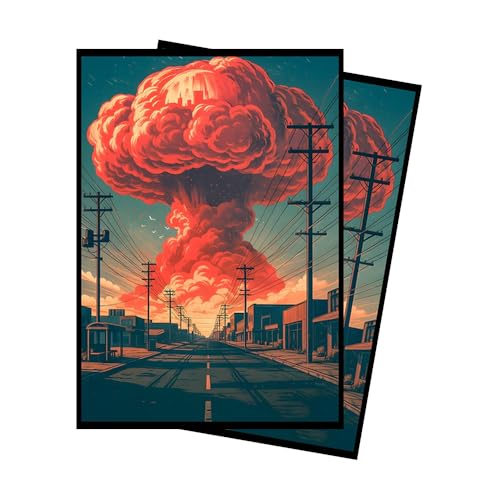 Nuclear Cloud - MTG Card Sleeves, 104ct, Standard Size, Smooth | Perfect for Double Sleeving, Smudge Resistant Matte Back, Standard 66x92mm - Compatible with Magic The Gathering & TCG Cards - color: Nuclear Cloud, size: Smooth