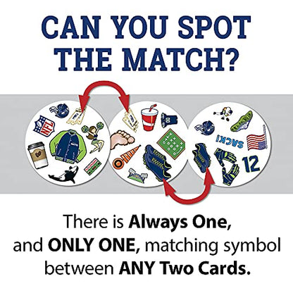 MasterPieces Game Day - NFL Seattle Seahawks Spot It Game For Kids, Adults, and Family - style: Seattle Seahawks
