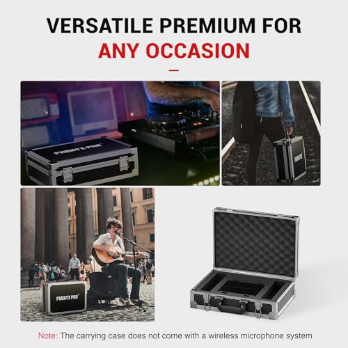 Phenyx Pro Medium Storage Case with Customizable Pre-Diced Foam PCSE-M | Aluminum Alloy Frame, Protective Gear Storage, Wireless Mic Systems, Equipment Transport - size: Medium (44.5*12.5*35cm)