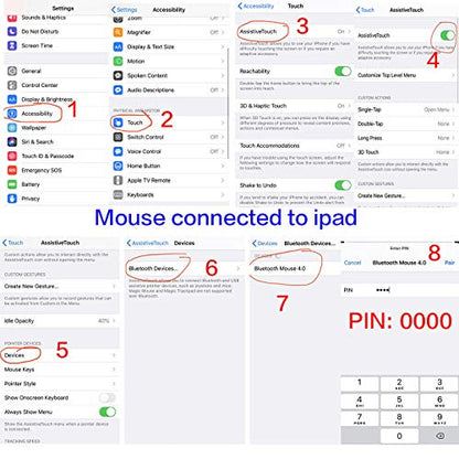 PeiBO Bluetooth 5.2 Wireless Dual-Mode Mouse, Gray Black, 2022 Model - color: Gray black