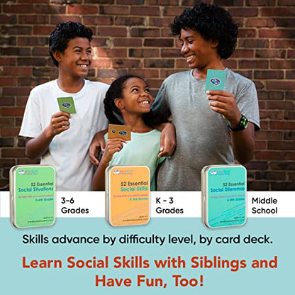 Mind Brain Emotion 52 Essential Social Skills Lessons & Teaching Tool Kit - Social Emotional Learning Activities for Parents, Teachers, School Counselor (Kindergarten, Elementary Kids) - style: Social Skills