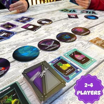 Booties in Space Galactic Edition - Silly Card Game Gift for 2-4 Players by The Dusty Top Hat