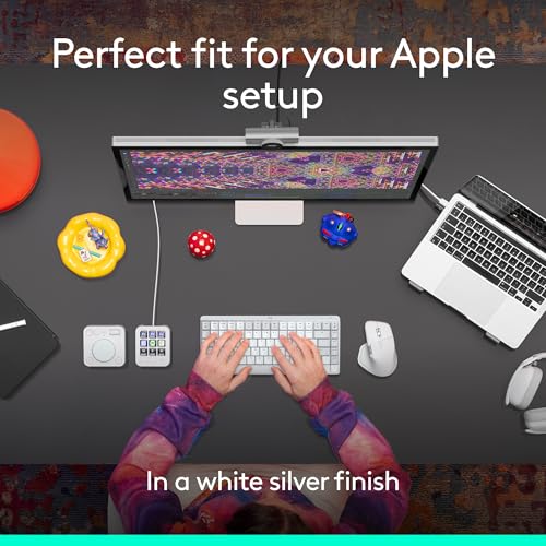 Logitech MX Master 4 for Mac, Ergonomic Bluetooth Mouse with Advanced Performance Haptic Feedback, Ultra-Fast Scrolling, USB-C Charging, MacOS, iPadOS, Windows - White Silver - color: White Silver