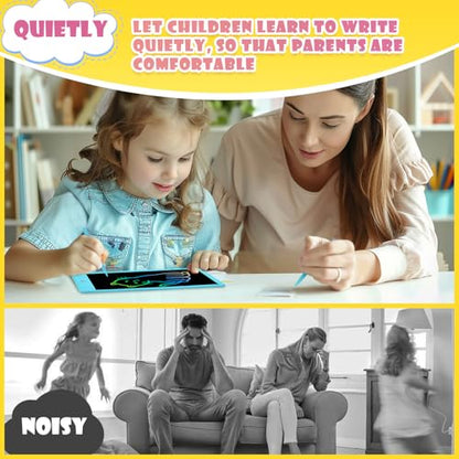 Toddler Boy Toys, Kids LCD Writing Tablet, Mess Free Coloring Books | 10 inch Drawing Pad, Travel Games, Educational Toys for 3-8 Years Old Boys and Girls, Kids Gifts - color: 10”blue