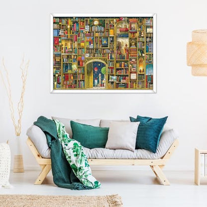 Jigsaw Puzzle 500 Piece for Adults,Unique Magical Fantasy Bookstore Puzzles | Bookstore Themed Puzzles Letter on Back,Nterlock Perfectly Frameable,Fun Challenging Perfect Birthday Party Gifts, 20.5x15 In - style: store