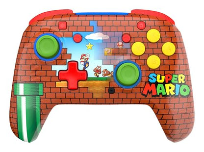 Turtle Beach Rematch Wireless Controller Mario Bricks Nintendo Switch 2 | Nintendo Switch Lite, OLED, Image Shifting Design, Rechargeable 40-Hr Battery, 2 Mappable Back Buttons, Mario Bricks Reveal - color: Mario Bricks Reveal
