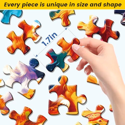 6 Pack 36 Large Piece Puzzle for Seniors Dementia Alzheimer's Products | Cat Dog Animal puzzle for The Elderly Adults Alzheimer's Easy Puzzles Gift Memory Games for Patients in Nursing Home - style: 36 Large Pieces