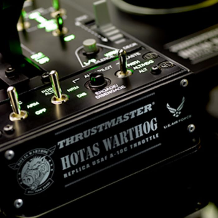 Thrustmaster HOTAS Warthog A-10C replica metal flight stick - PC | Hall-Effect 16-bit, detachable handle, 19 buttons, 3 hat switches, dual trigger, 6+ lb weighted base, T.A.R.G.E.T software - style: Flight Stick