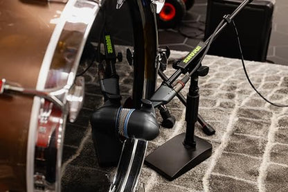 Shure by Gator Compact, Low Profile Mic Stand with Single-Section Boom; (SH-DESKTOP2) - style: Single Section Boom