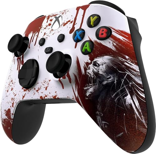 Custom Controllerzz Wireless Controller for Microsoft Xbox Series X/S & Xbox One - Custom Soft Touch Feel - Custom Series X/S Controller (X/S Bloody Zombie) - color: X/S Bloody Zombie