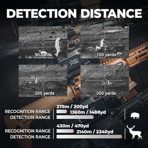 AGM Global Vision Rattler V2 Thermal Imaging Scope for Hunting, High Resolution with High Sensitivity Thermal Optics, Waterproof & Durable, Includes Thermal Targets & Cleaning Cloth - style: 35-384