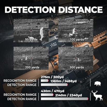 AGM Global Vision Rattler V2 Thermal Imaging Scope for Hunting, High Resolution with High Sensitivity Thermal Optics, Waterproof & Durable, Includes Thermal Targets & Cleaning Cloth - style: 35-384