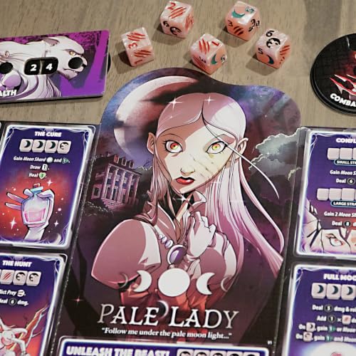 Dice Throne Box Game - Strategic Dice & Card Battler (Pale Lady) - style: Pale Lady