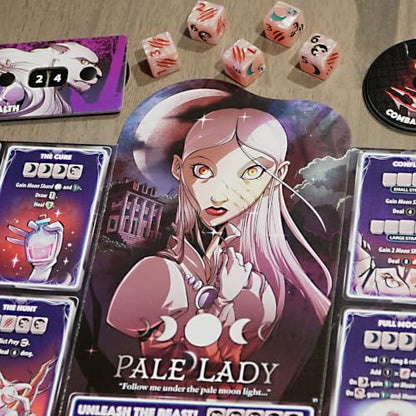 Dice Throne Box Game - Strategic Dice & Card Battler (Pale Lady) - style: Pale Lady