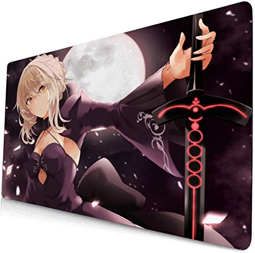pile Fate Stay Night Mouse pad Anime Large Desk pad Computer Keyboard pad Saber Alter Fate Grand Order Gaming Mouse pad Desk Game mat(226)