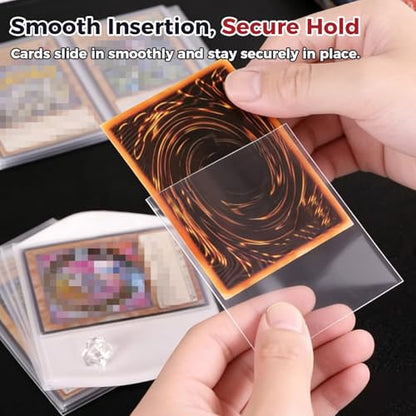 1000ct Clear Card Sleeves Perfect Fit for Yu-Gi-Oh Game Cards 59 mm x 87mm