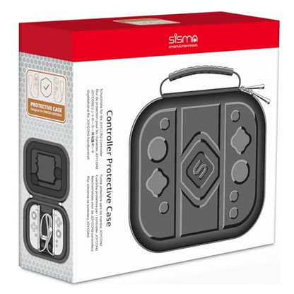 sisma Carry Case Compatible with Nintendo Switch 2 Joy-Con & Straps, Buttons & Joysticks Full Protection, Hard Shell Joycon Compact Pouch Travel Storage Case, Black - color: Black - Fits Joy-Con 2 & Straps