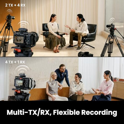Insta360 Mic Pro Transmitter, Wireless Mini Lavalier Microphone for iPhone/Camera/Android, Video Recording, Bluetooth, Customizable E-Ink Display, 3-Mic Array, 32-bit Float Internal Recording