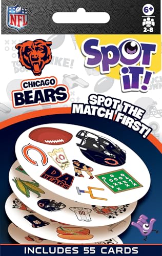 MasterPieces Game Day - NFL Chicago Bears Spot It Game For Kids, Adults, and Family - style: Chicago Bears
