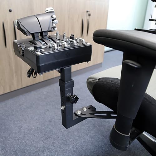 EG STARTS 2 Pack Chair Mount Hotas Mount Joystick Mount Compatible Logitech X52/X52 Pro/X56/X56 Rhino Hotas, Thrustmaster T. Flight Hotas/T.16000M FCS/TCA Officer Pack Airbus Edition, VKB Hotas Mount