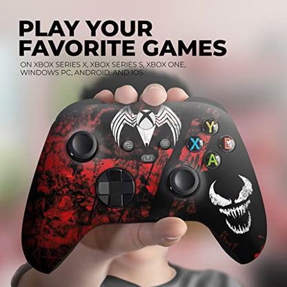 DreamController Carnagge Custom X-box Controller Wireless compatible with X-box One/Series X/S Proudly Customized in USA with Permanent HYDRO-DIP Printing(NOT JUST A SKIN) (MODDED) - color: Carnagge, size: Modded - Front & Back Print