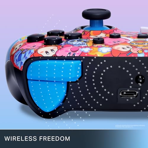 PowerA Enhanced Wireless Controller for Nintendo Switch - World of Kirby, Switch Lite/Switch - OLED Model, Nintendo Switch 2, Bluetooth (Amazon Exclusive) - color: World of Kirby