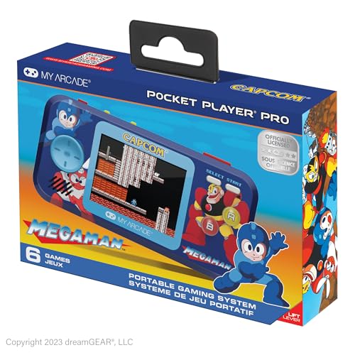 My Arcade Megaman Pocket Player Pro: 6 Mega Man Games, Retro Handheld | Capcom, Birthday Gifts, Arcade Classics - style: MegaMan