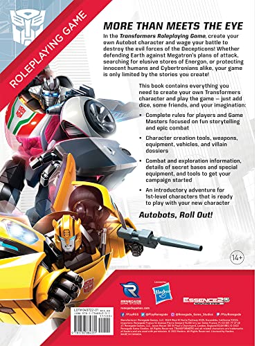 Renegade Game Studios Transformers RPG Core Rulebook - Tabletop Game | Hardcover System for Autobot and Decepticon Campaigns with Character Creation, Combat Rules and Introductory Adventure
