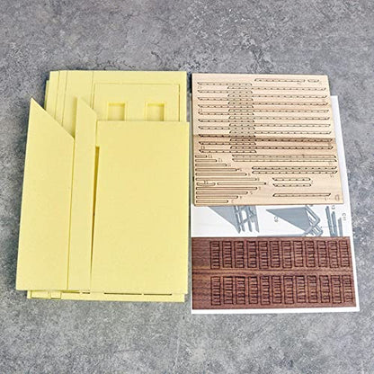 Harilla Unpainted 1/35 Building Model Kits Ruins House Scenery Diorama for Landscape