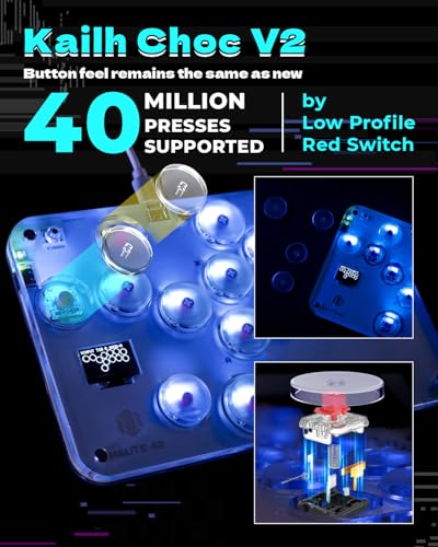 Sehawei Haute42 Arcade Stick S16 All-Button Gamerfinger with Custom RGB | Supports Hot Swap, Turbo Function & SOCD, Compatible with PC/Ps3/Ps4/Switch/Steam