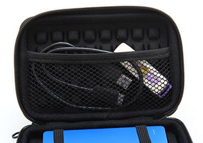 Anti-Shock Silver Aluminium Carry Travel Protective Storage Case Bag for 2.5" Inch Portable External Hard Drive HDD USB 2.0/3.0 (Silvery White) - color: Silvery white