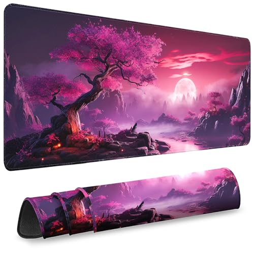 Gaming Mouse Pad, Desk Mat for Keyboard and Mouse, Large Mouse Pad for Desk, Computer Mousepad - color: Full Moon 3