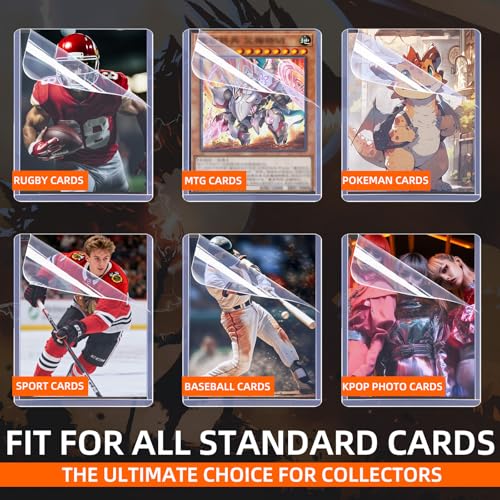 1000 Film-Protected Toploaders +1000 Penny Sleeves for Trading Cards | Dust-proof, scratch-free, crystal-clear for baseball and sports cards - size: 1000Pack