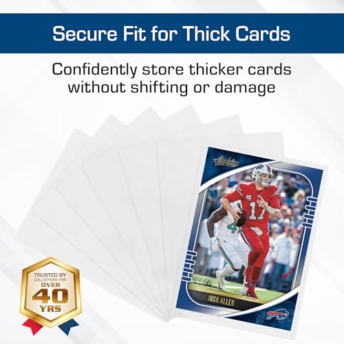 BCW Thick Trading Card Sleeve - 500 ct | Crystal Clear Polypropylene Protective Sleeves for Collectible Cards | Card Protector Sleeves Holds Trading Cards Up To 240pt | Fits Thick-Card Topload Holders