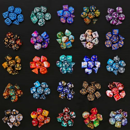 Coyeekn Mystery Dice Set, DND Dice Set of 7 Polyhedral Dice | 1 in 10 Chance to Get Legendary Dice, with Extra Loot, Suitable for Dice Goblin D&D Gift - color: 1 Mystery Bag